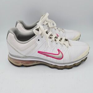 Nike Air Max Women's White Pink Silver Athletic Running Shoes Size 8.5